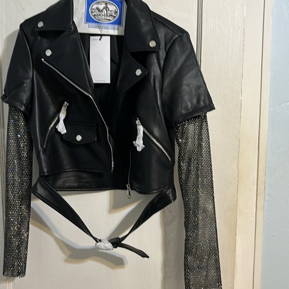 Beautiful Faux Leather Moto Jacket - Picture 3 of 3